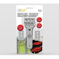 rascador vitroceramica inox lifestyle + 2 cuchillas de recambio