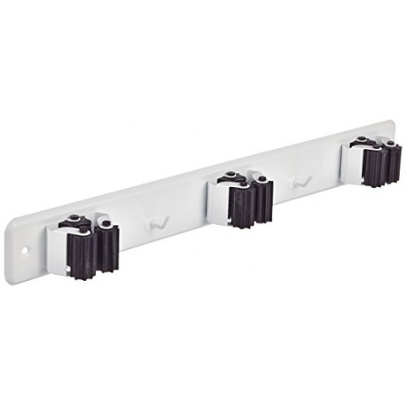 Cuelgaescobas triple rodillo BRINOX. 42cm. lacado blanco