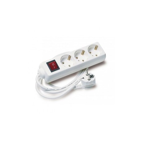 base múltiple de 3 enchufes T/T con interruptor cable 1,5m