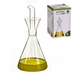 aceitera antigoteo de cristal 250cl