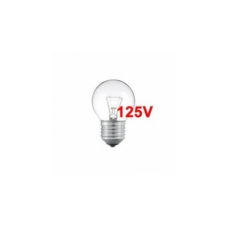 bombilla 125v  E27 40w esférica