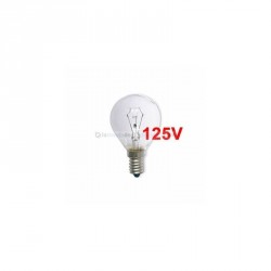 bombilla esférica 125v E14 60w