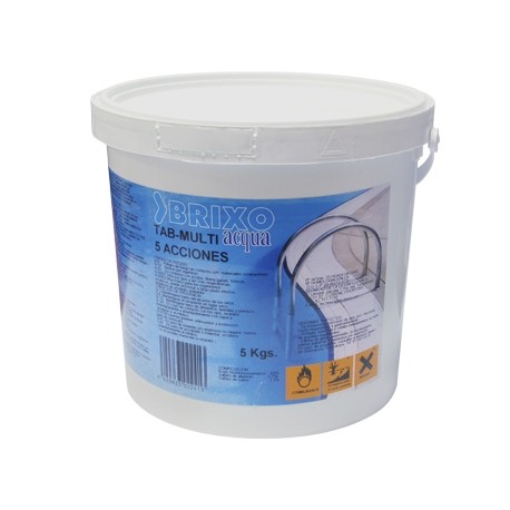 cloro tableta 5 funciones 5kg. brixo