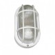 aplique oval exterior Blanco. max.40w. 1xE27. bombilla no incluida