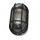 aplique oval exterior Negro. max.40w. 1xE27. bombilla no incluida
