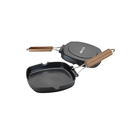 asadora lisa 20x20cm VIER . válida toda clase de cocinas. inducción. alum. fundido