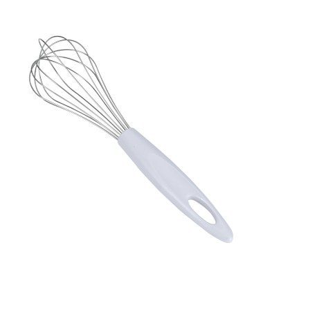 batidor metaltex 25cm inox. mango plástico