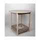 mesacamilla redonda de madera 100cm diàmetro