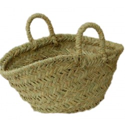 capazo leñero de esparto 2 asas, 60cm de largo