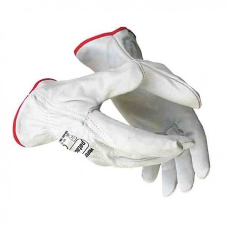 guante piel vacuno blanco talla 8