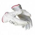 guante piel vacuno blanco talla 9