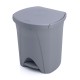 cubo basura pedal PLASTIKEN 25lt color grís