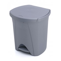 cubo basura pedal PLASTIKEN 25lt color grís
