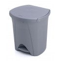 cubo basura pedal PLASTIKEN 25lt color grís