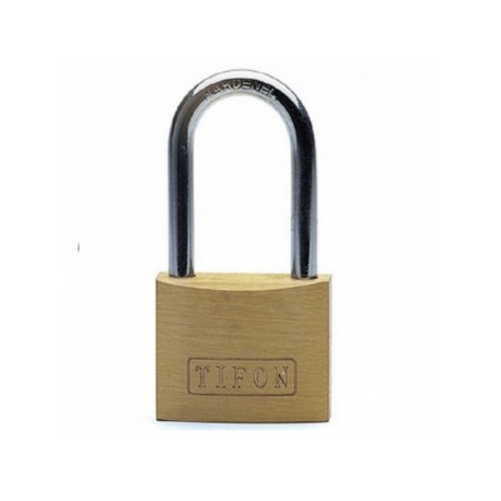 candado TIFON 20 arco largo (2cm base)  2 llaves. altura del hueco del arco 21mm