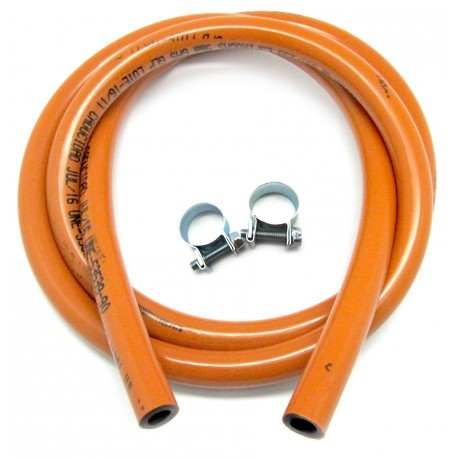 kit goma de butano 1,5m + 2 abrazaderas