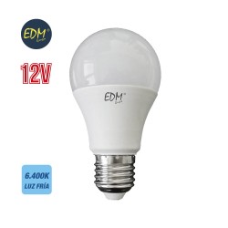 bombilla LED 12v E27 6400k. 10w. 810 lumens. para baterías