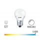 Bombilla LED esférica E27  5,5w luz blanca REGULABLE