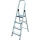 escalera de aluminio 4 peldaños ALTIPESA. Altura hasta la base 0,80mt.