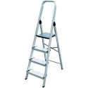 escalera de aluminio 4 peldaños ALTIPESA. Altura hasta la base 0,80mt.