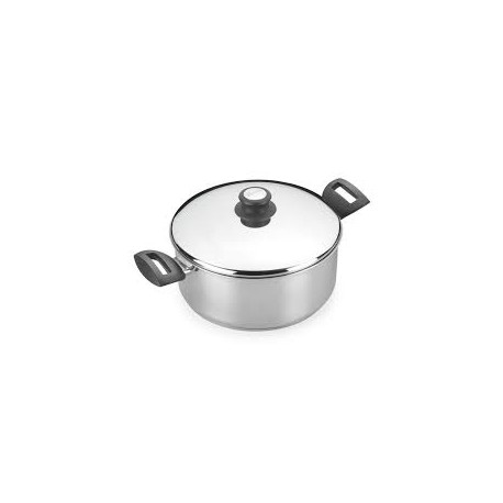 cacerola inox ALZA gamma cristal 28cm.6,8lt. Inducción.vitro,gas...