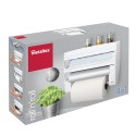 Dispensador rollos cocina METALTEX roll´n´roll. 4 en 1.  2 cuchillas deslizantes