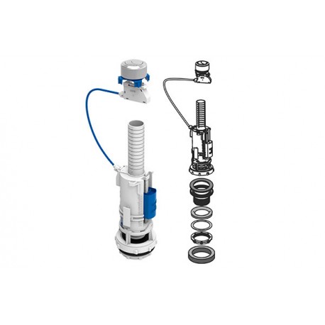 Descargador interrumpible con base y goma de asiento FLUTEC