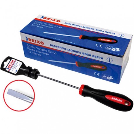 Destornillador boca recta 4,2x125mm imantado BRIXO