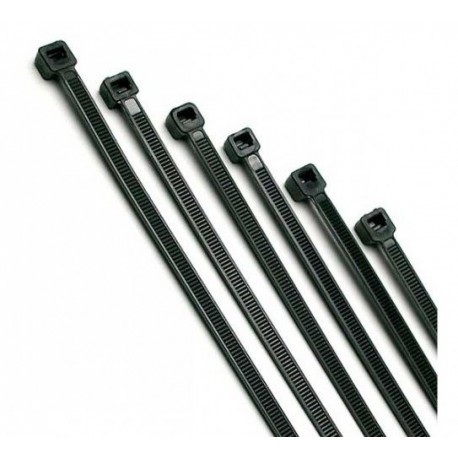 Pack 100 bridas negras nylon 4,8mm. x 290mm INDEX