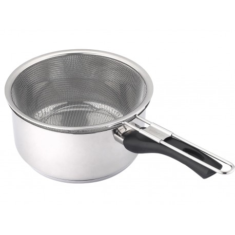 cazo freidor inox vier 18cm , 2 litros. inducción, vitrocerámica ,gas---