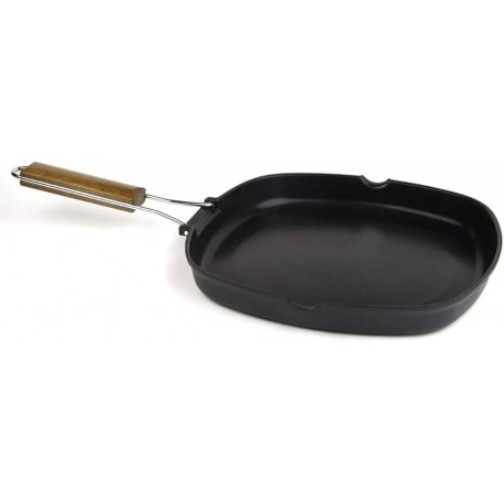 asador de fundición 24x24 liso. inducción, vitro,gas...